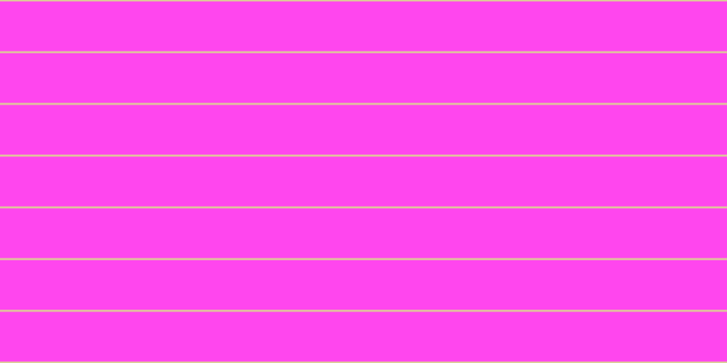 #ff46ee, #dbd393 horizontal lines, two pixels wide, fifty-five pixels apart