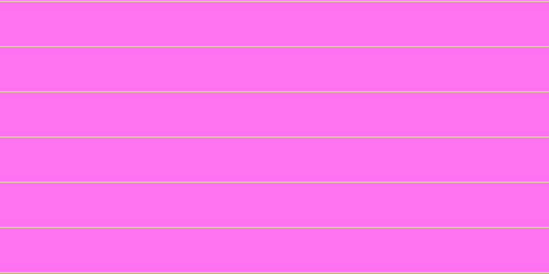 #ff46ee (75%), #dbd393 horizontal lines, two pixels wide, sixty-four pixels apart