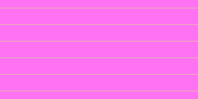 #ff46ee (75%), #dbd393 horizontal lines, two pixels wide, sixty-five pixels apart