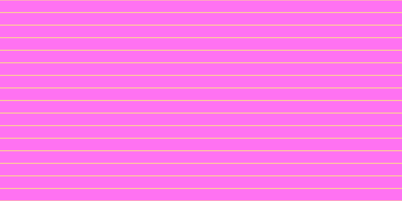 #ff46ee (75%), #fcd393 horizontal lines, two pixels wide, twenty-three pixels apart