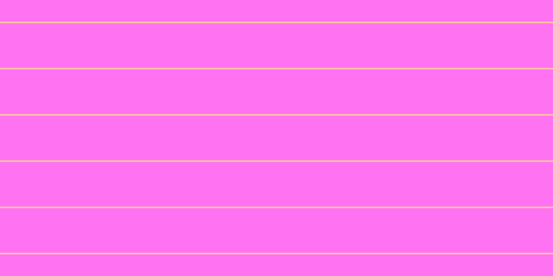 #ff46ee (75%), #fcd393 horizontal lines, two pixels wide, sixty-five pixels apart