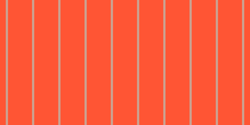 #ff5534, #caa393 vertical lines, seven pixels wide, seventy-seven pixels apart