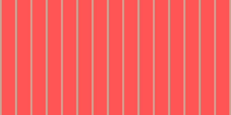 #ff5555, #caa393 vertical lines, seven pixels wide, forty-six pixels apart