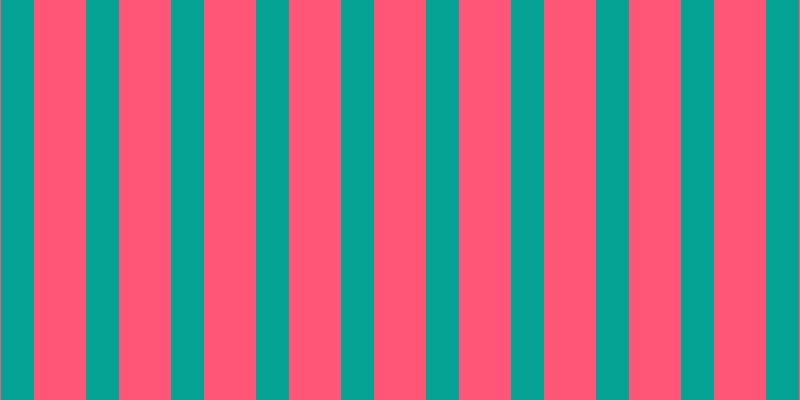 #ff5576, #04a393 vertical lines, thirty-three pixels wide, fifty-two pixels apart