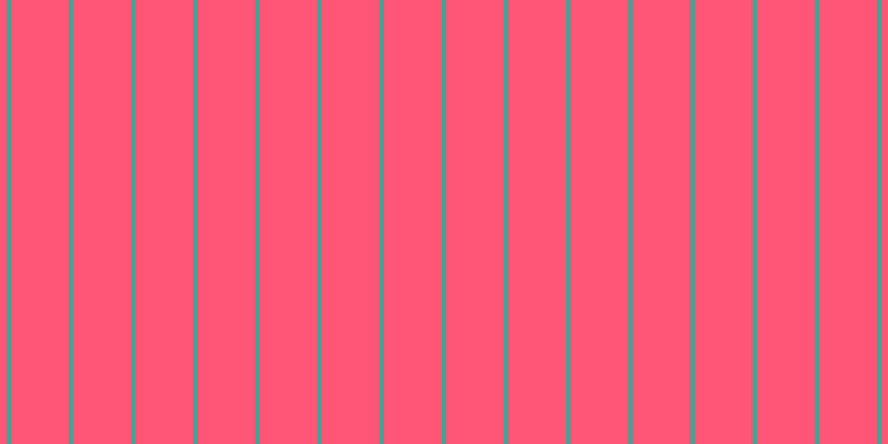 #ff5576, #46a393 vertical lines, four pixels wide, fifty-two pixels apart