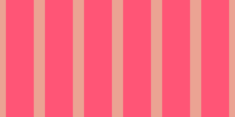 #ff5576, #eba393 vertical lines, thirty-eight pixels wide, ninety-five pixels apart