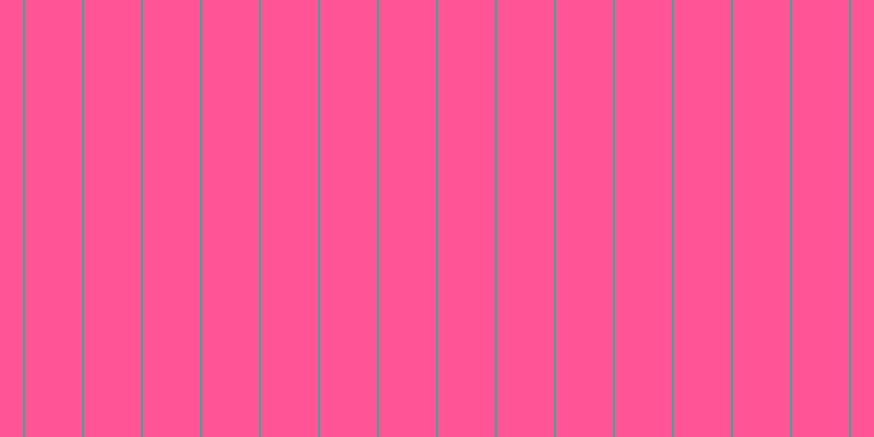 #ff5597, #46a393 vertical lines, two pixels wide, fifty-two pixels apart