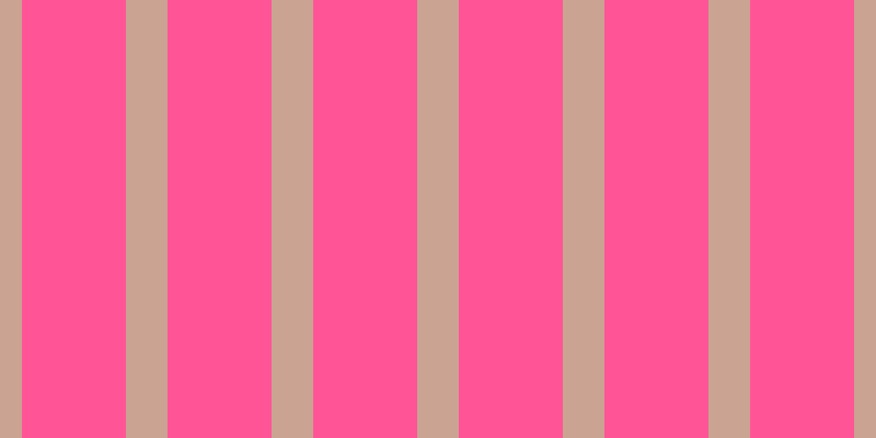 #ff5597, #caa393 vertical lines, thirty-eight pixels wide, ninety-five pixels apart