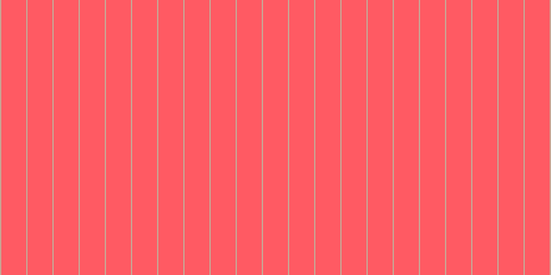 #ff5a63, #caa393 vertical lines, two pixels wide, thirty-six pixels apart