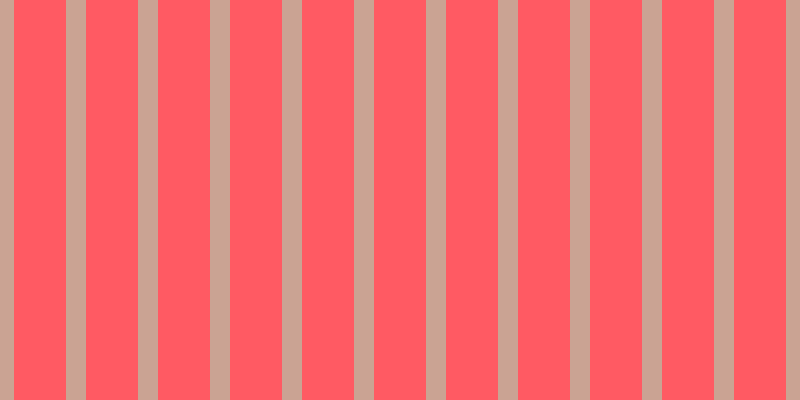 #ff5a63, #caa393 vertical lines, twenty pixels wide, fifty-two pixels apart