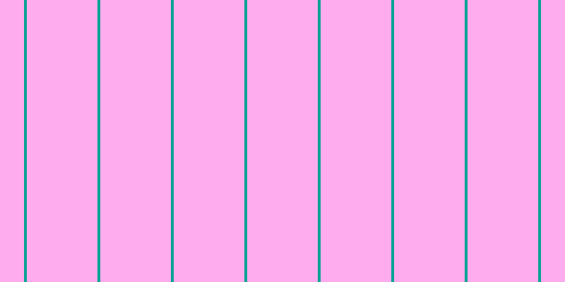 #ff5ae0 (50%), #04a393 vertical lines, four pixels wide, one hundred pixels apart