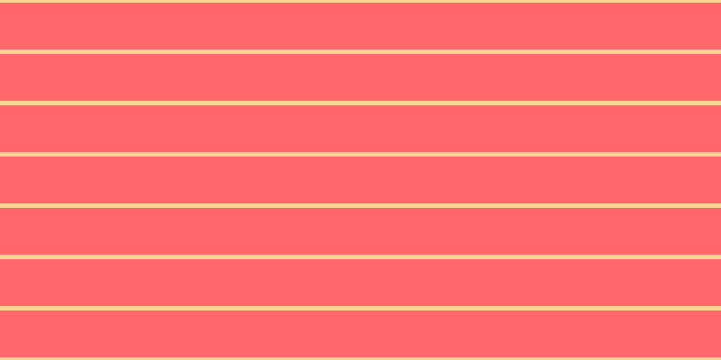 #ff676a, #fcd393 horizontal lines, five pixels wide, fifty-two pixels apart