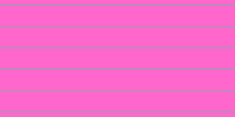#ff67cd, #36d393 horizontal lines, two pixels wide, seventy-one pixels apart