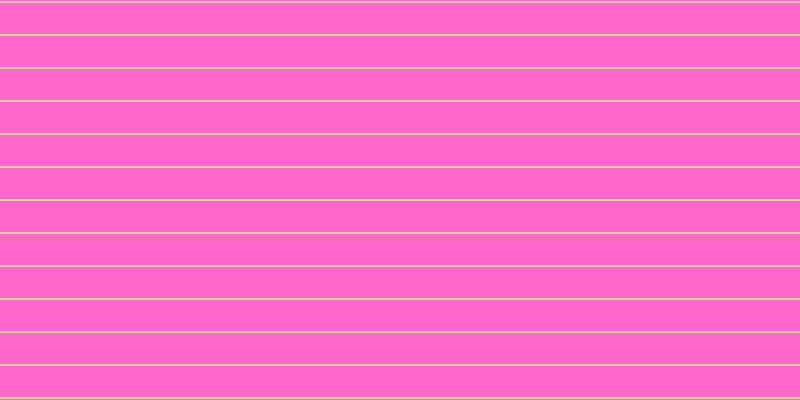 #ff67cd, #dbd393 horizontal lines, two pixels wide, thirty-one pixels apart