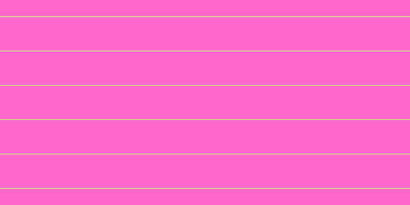 #ff67cd, #dbd393 horizontal lines, two pixels wide, sixty-five pixels apart