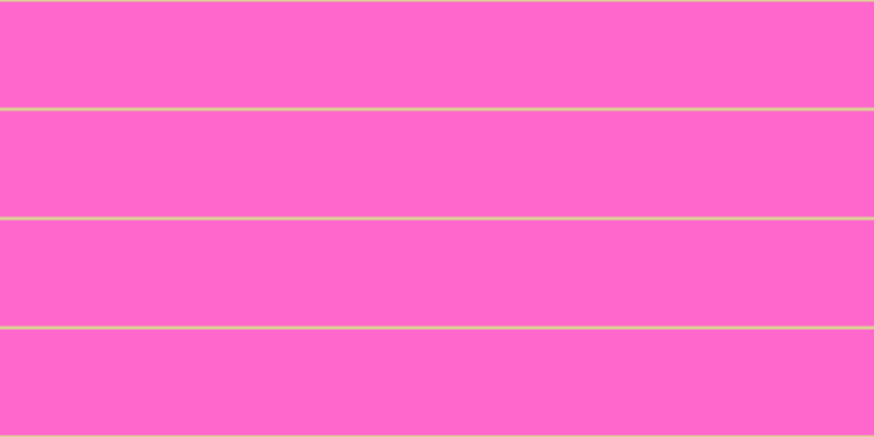 #ff67cd, #dbd393 horizontal lines, three pixels wide, ninety-seven pixels apart