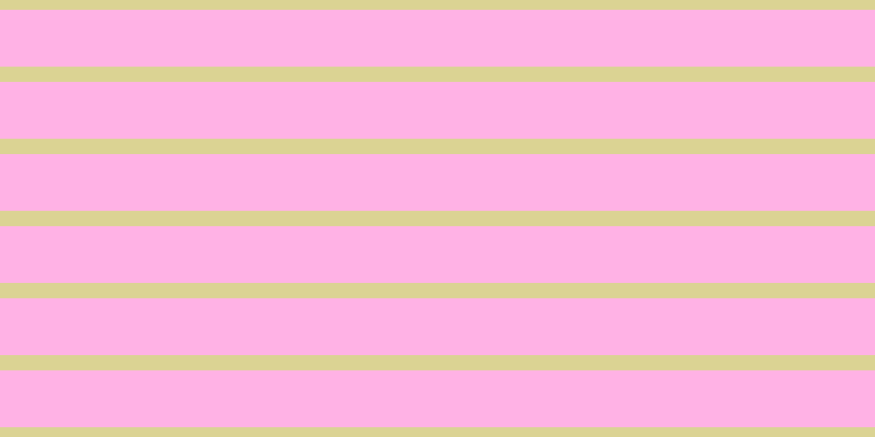#ff67cd (50%), #dbd393 horizontal lines, fourteen pixels wide, fifty-two pixels apart