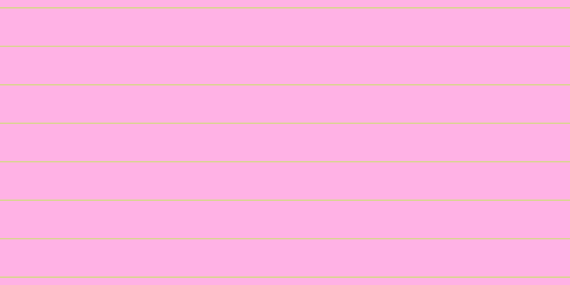 #ff67cd (50%), #dbd393 horizontal lines, two pixels wide, fifty-two pixels apart
