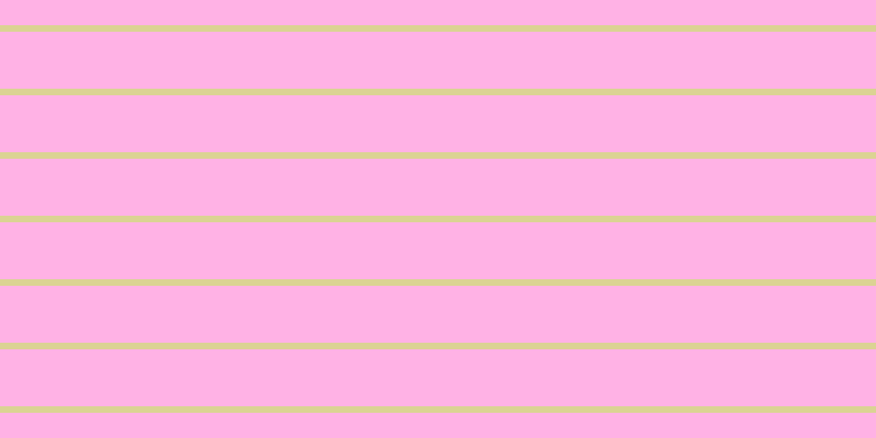 #ff67cd (50%), #dbd393 horizontal lines, six pixels wide, fifty-two pixels apart