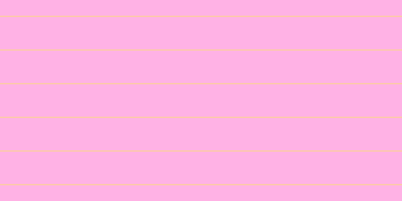 #ff67cd (50%), #fcd393 horizontal lines, two pixels wide, sixty-five pixels apart