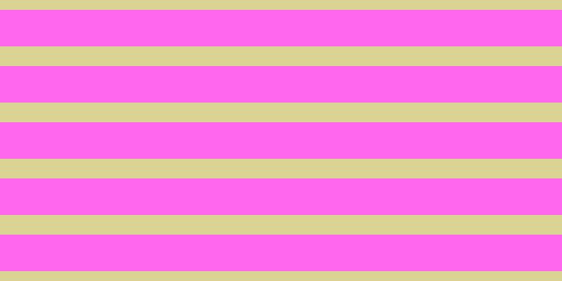 #ff67ee, #dbd393 horizontal lines, twenty-eight pixels wide, fifty-two pixels apart