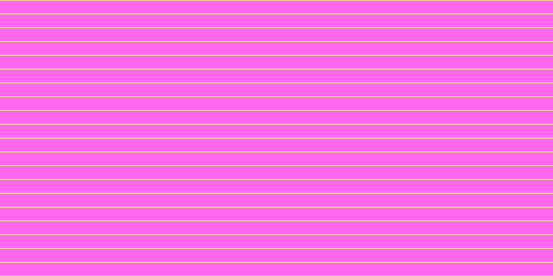 #ff67ee, #fcd393 horizontal lines, two pixels wide, eighteen pixels apart