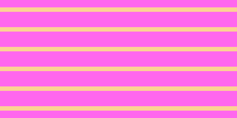 #ff67ee, #fcd393 horizontal lines, fifteen pixels wide, fifty-two pixels apart