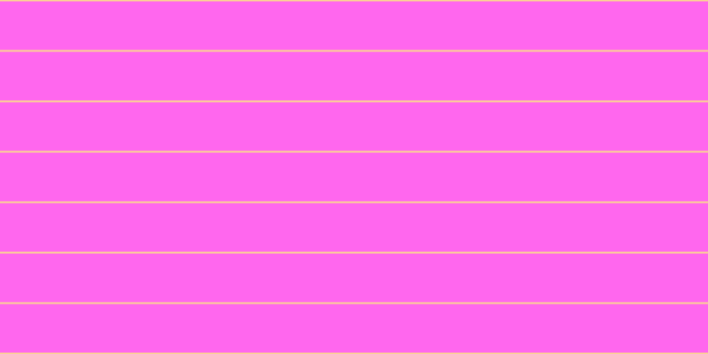 #ff67ee, #fcd393 horizontal lines, two pixels wide, fifty-five pixels apart