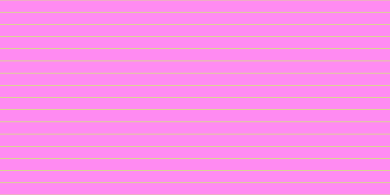 #ff67ee (75%), #dbd393 horizontal lines, two pixels wide, twenty-three pixels apart