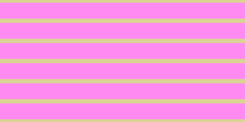 #ff67ee (75%), #dbd393 horizontal lines, fourteen pixels wide, fifty-two pixels apart