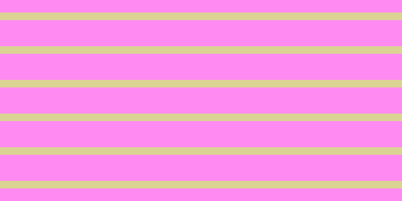 #ff67ee (75%), #dbd393 horizontal lines, fifteen pixels wide, fifty-two pixels apart