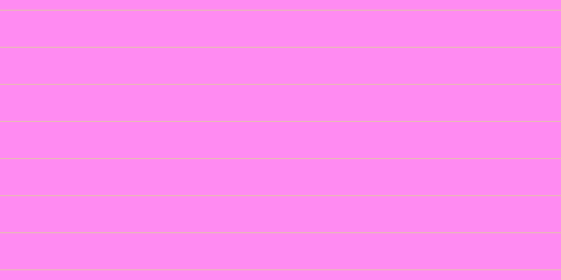 #ff67ee (75%), #dbd393 horizontal lines, one pixels wide, fifty-two pixels apart