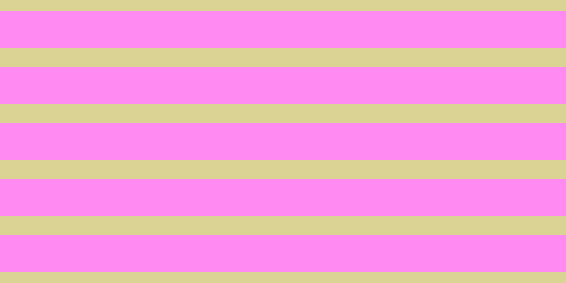 #ff67ee (75%), #dbd393 horizontal lines, twenty-seven pixels wide, fifty-two pixels apart