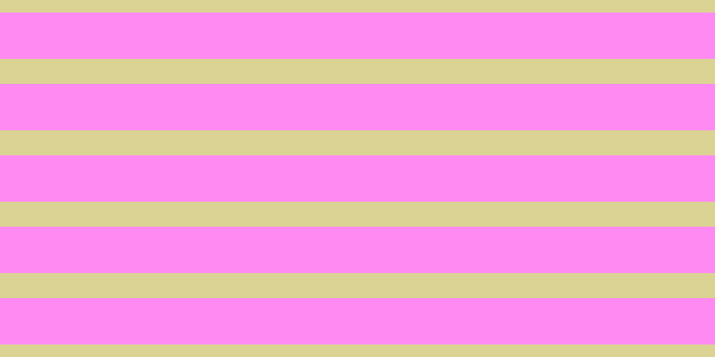 #ff67ee (75%), #dbd393 horizontal lines, twenty-eight pixels wide, fifty-two pixels apart