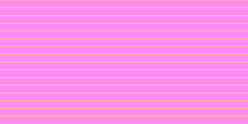#ff67ee (75%), #fcd393 horizontal lines, two pixels wide, twenty-three pixels apart