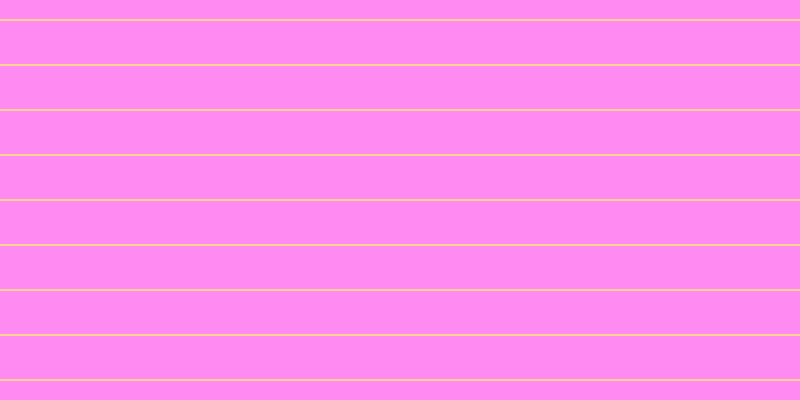#ff67ee (75%), #fcd393 horizontal lines, two pixels wide, forty-three pixels apart