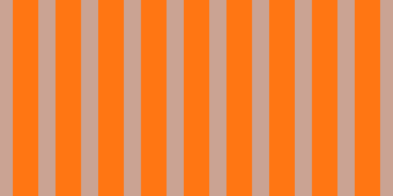 #ff7613, #caa393 vertical lines, thirty-five pixels wide, fifty-two pixels apart