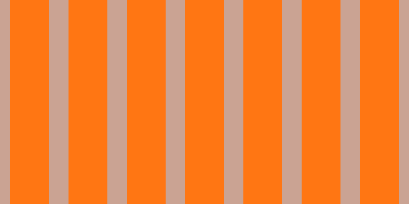 #ff7613, #caa393 vertical lines, thirty-eight pixels wide, seventy-six pixels apart