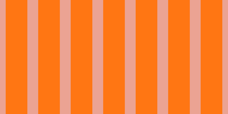 #ff7613, #eba393 vertical lines, thirty-eight pixels wide, seventy-six pixels apart