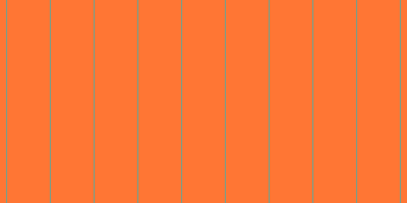 #ff7634, #67a393 vertical lines, two pixels wide, eighty-four pixels apart