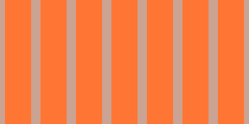 #ff7634, #caa393 vertical lines, thirty pixels wide, eighty-four pixels apart