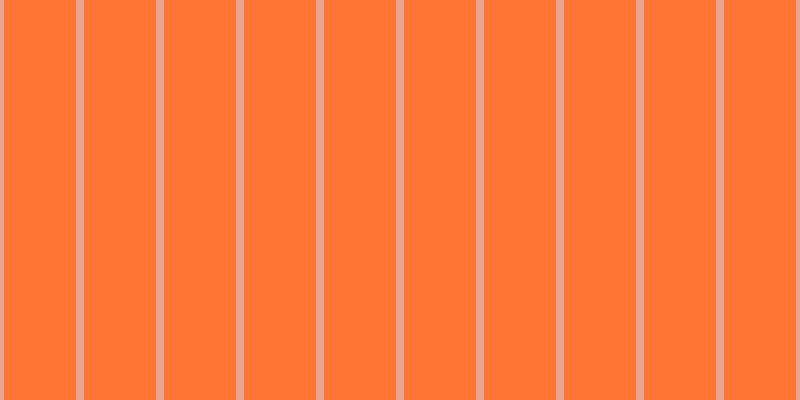 #ff7634, #eba393 vertical lines, eight pixels wide, seventy-two pixels apart