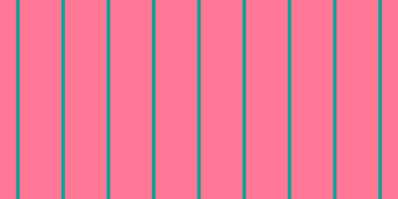 #ff7697, #04a393 vertical lines, seven pixels wide, eighty-four pixels apart