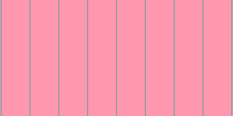 #ff7697 (75%), #25a393 vertical lines, two pixels wide, ninety-seven pixels apart