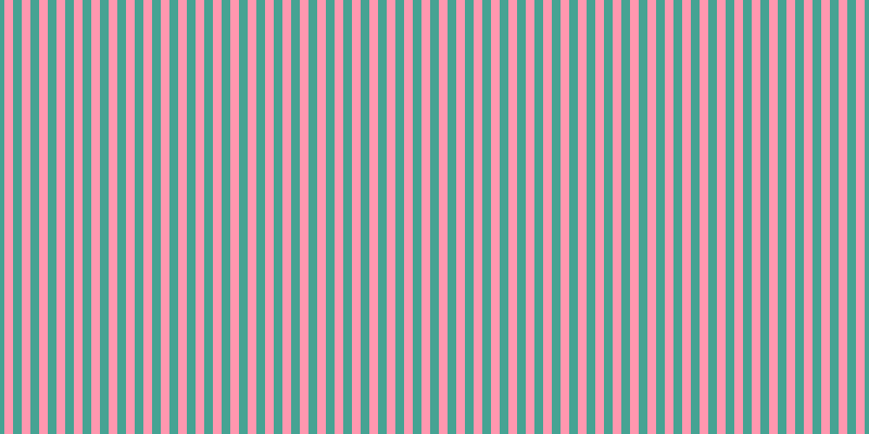 #ff7697 (75%), #46a393 vertical lines, eight pixels wide, eight pixels apart