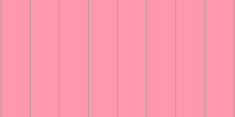 #ff7697 (75%), #88a393 vertical lines, two pixels wide, ninety-seven pixels apart
