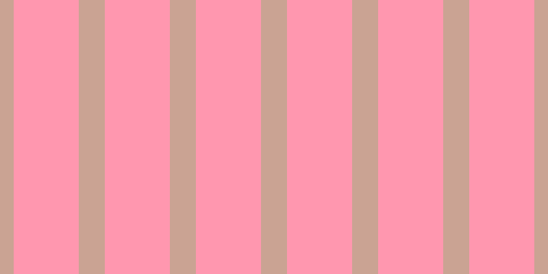 #ff7697 (75%), #caa393 vertical lines, thirty-eight pixels wide, ninety-five pixels apart