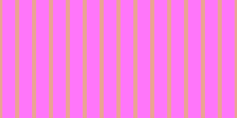 #ff76fa, #eba393 vertical lines, fourteen pixels wide, forty-three pixels apart