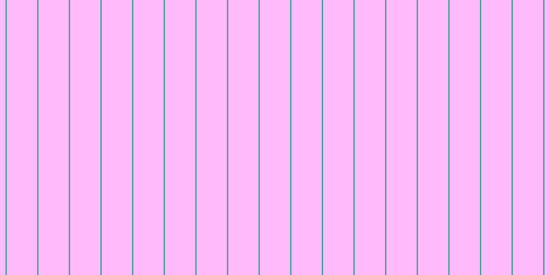 #ff76fa (50%), #46a393 vertical lines, two pixels wide, forty-four pixels apart