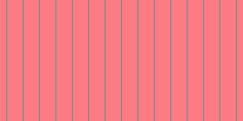 #ff7b84, #04a393 vertical lines, two pixels wide, fifty-two pixels apart